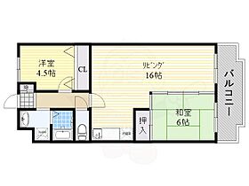 クレセントコート  ｜ 大阪府大阪市東住吉区西今川２丁目（賃貸マンション2LDK・4階・58.85㎡） その2