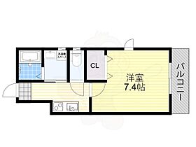 大阪府大阪市東住吉区駒川１丁目（賃貸アパート1K・2階・26.43㎡） その2