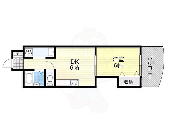 インペリアルメゾンフィールド ｜大阪府大阪市住吉区万代６丁目(賃貸マンション1DK・1階・31.50㎡)の写真 その2