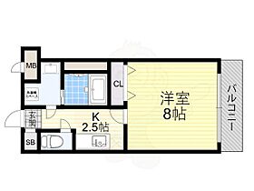 サンティール  ｜ 大阪府大阪市住吉区我孫子５丁目（賃貸マンション1K・5階・25.68㎡） その2