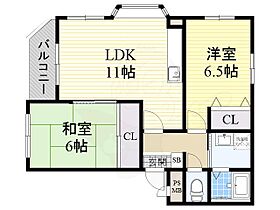 エクレール帝塚山  ｜ 大阪府大阪市住吉区帝塚山西３丁目1番28号（賃貸マンション2LDK・2階・59.71㎡） その2