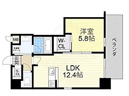 ブループラス針中野 6階/-