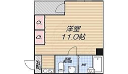 ホワイトハウス公園前 1Kの間取図画像