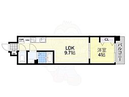 仮)AND TERRACE文の里 1LDKの間取図画像