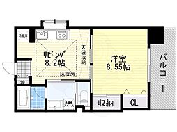ハイツウィーン 1LDKの間取図画像