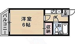 砂子ハイツ 1Kの間取図画像