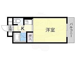 メゾン・ド・カー・ベー・セ 1Kの間取図画像