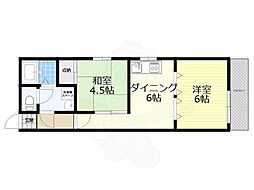サンプラザ山坂 2DKの間取図画像