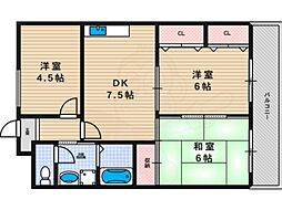ファミリオン田辺 3階