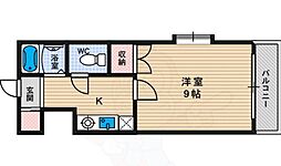 メゾンドール秋桜 1Kの間取図画像