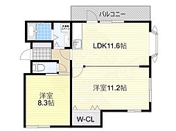 ロイヤルスプリングス 2LDKの間取図画像