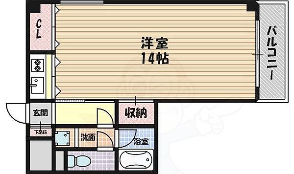 カノン緑地 ｜大阪府豊中市長興寺北３丁目(賃貸マンション1R・4階・31.59㎡)の写真 その2