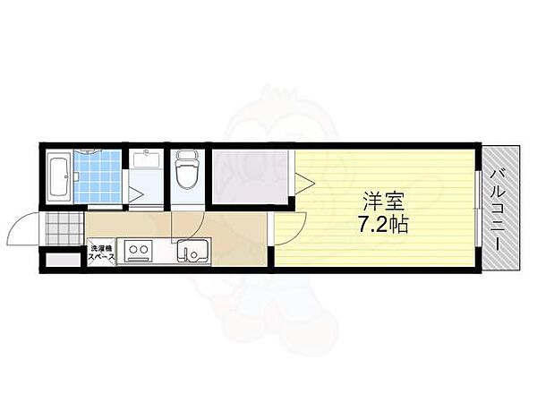 大阪府豊中市本町３丁目(賃貸アパート1K・1階・25.00㎡)の写真 その2