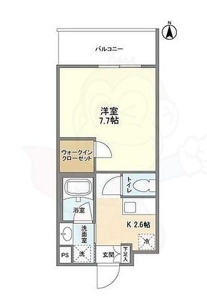 ウェルスクエア豊中服部 ｜大阪府豊中市服部西町３丁目(賃貸マンション1K・3階・26.08㎡)の写真 その2