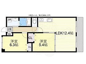 ヴェルデュール千里山西弐番館  ｜ 大阪府吹田市千里山西２丁目11番5号（賃貸マンション2LDK・2階・52.00㎡） その2