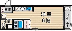 大阪府豊中市上新田１丁目（賃貸マンション1R・2階・21.17㎡） その2