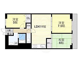 緑地公園グランドコーポ  ｜ 大阪府吹田市江坂町４丁目（賃貸マンション3LDK・2階・63.64㎡） その2