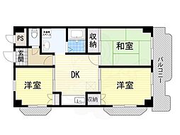 アビタシオン西緑ケ丘 3DKの間取図画像
