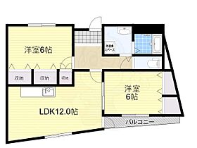 ノーブル千里  ｜ 大阪府吹田市千里山竹園２丁目（賃貸マンション2LDK・2階・61.00㎡） その2