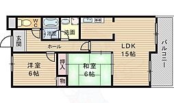 ガーデンヒルズ 2LDKの間取図画像