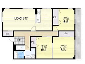 グリーンコスモ2号館  ｜ 大阪府豊中市西緑丘１丁目（賃貸マンション3LDK・2階・88.00㎡） その2