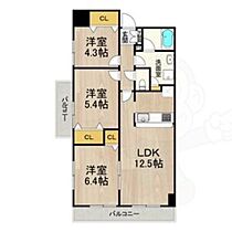 大阪府吹田市江坂町５丁目14番16号（賃貸マンション3LDK・3階・67.50㎡） その2