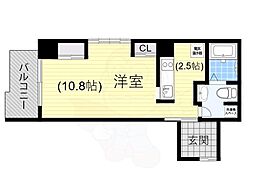 suju 1階ワンルームの間取り