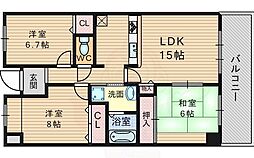 ロフティ少路 3LDKの間取図画像
