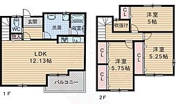 ディアコート向丘 3LDKの間取図画像