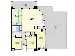 レジディア千里万博公園 4LDKの間取図画像
