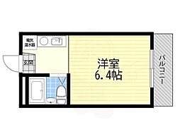 ソサエティ山手 ワンルームの間取図画像