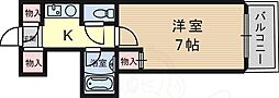 グリーンハウス緑地 1Kの間取図画像