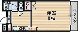 グランピーノ春日 1Kの間取図画像
