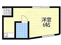 メゾン千里山 ワンルームの間取図画像