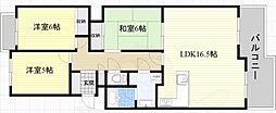クローバー・メゾン東桃山台 3LDKの間取図画像