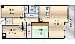 メゾン・クレール 3LDKの間取図画像