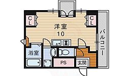 グランピーノ桃山台 ワンルームの間取図画像