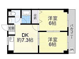 間取図画像 2DK