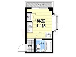 マンションエスポワール ワンルームの間取図画像
