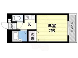 メゾン・リヴェール2 1Kの間取図画像