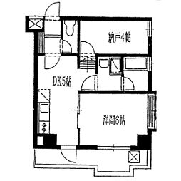 アルカディア中野 1SDKの間取図画像