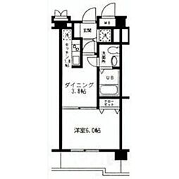 シャルマン秀栄 1Kの間取図画像