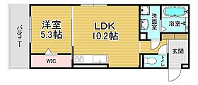 滋賀県大津市蓮池町（賃貸アパート1LDK・3階・41.46㎡） その2