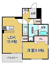 京都府京都市右京区山ノ内宮前町（賃貸アパート1LDK・1階・45.46㎡） その1