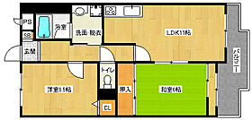 京都府宇治市五ケ庄平野（賃貸マンション2LDK・6階・55.08㎡） その2