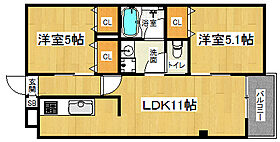 京都府京都市山科区勧修寺東出町（賃貸マンション2LDK・5階・47.05㎡） その1