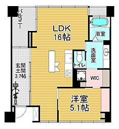 JR東海道・山陽本線 西大路駅 徒歩13分の賃貸マンション 7階1LDKの間取り