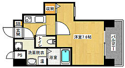 京阪本線 三条駅 徒歩5分の賃貸マンション 4階1Kの間取り