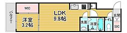 シエーナグランデ四条烏丸 1LDKの間取図画像