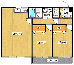 i.House01 2LDKの間取図画像